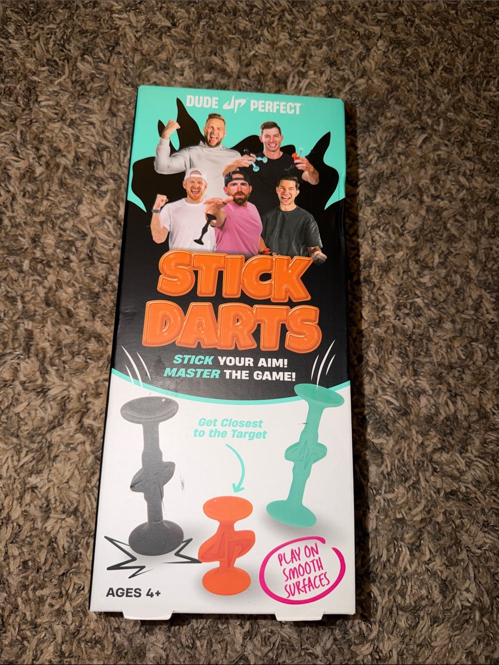 Dude Perfect Stick Darts Game - Teal, Orange, Black